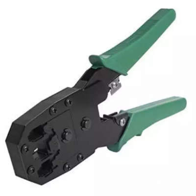 Professional Clamper 8P/RJ-45 and 6P/RJ-12, RJ-11 Ethernet Telephone Cable Crimp, Cut, and Strip Tool